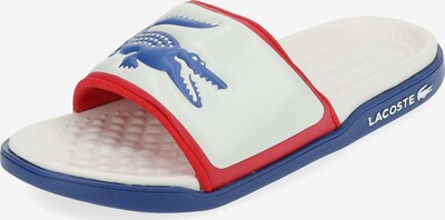 LACOSTE Mule en bleu / rouge sang / blanc, Vue avec produit