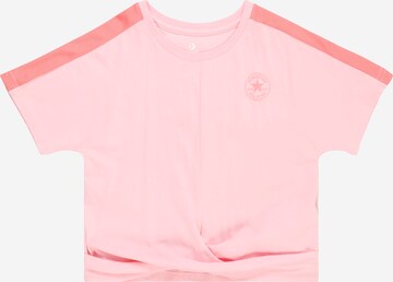 T-Shirt 'CHUCK' CONVERSE en rose : devant