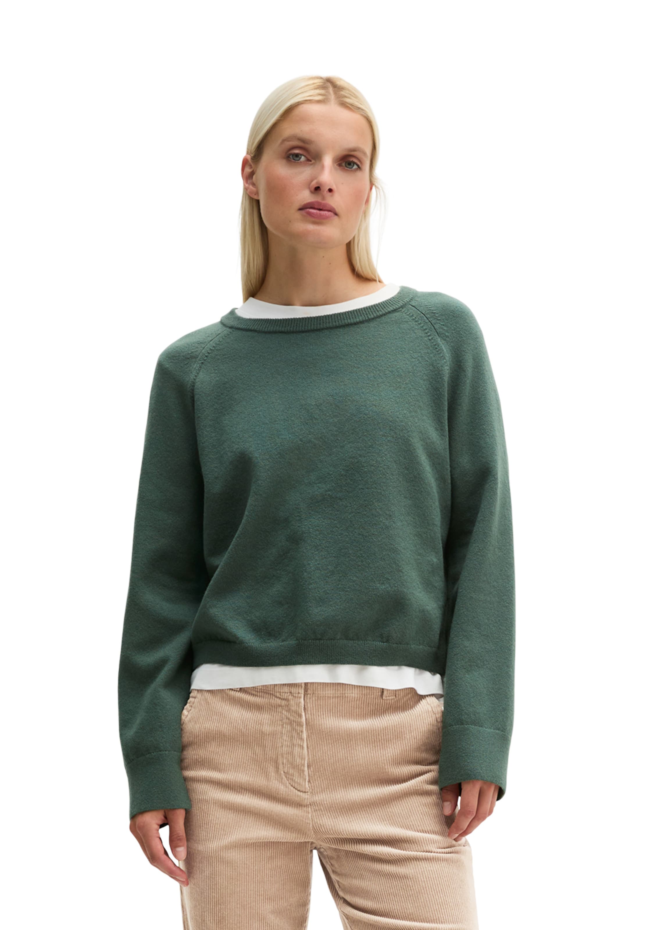 Marc O'Polo Trui in Groen: voorkant