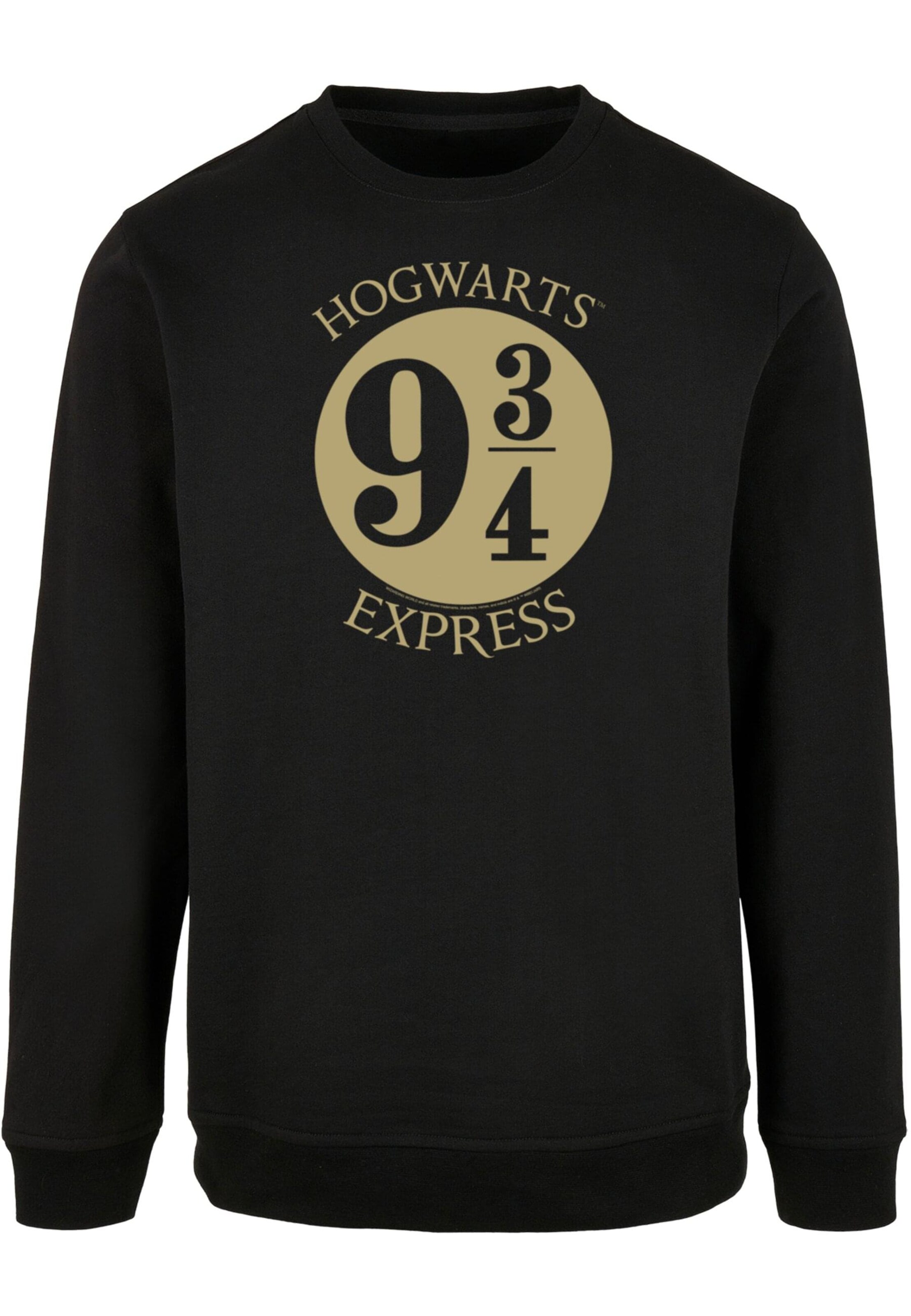 ABSOLUTE CULT Sweatshirt 'Harry Potter - Platform Chibi' in Zwart: voorkant
