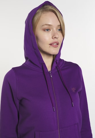 DENIM CULTURE Sweat jacket 'Yasenia' in Purple