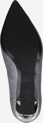 Karl Lagerfeld - Sapatos de salto em prata