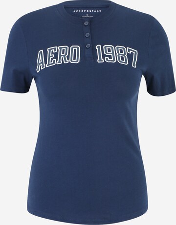 T-shirt AÉROPOSTALE en bleu : devant