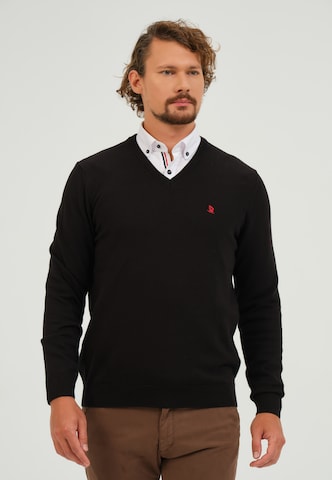 Pullover di Giorgio di Mare in nero: frontale