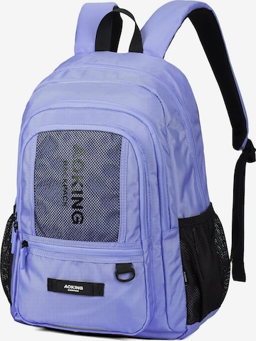 Zaino di Aoking in lilla: frontale