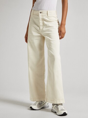 Pepe Jeans Wide Leg Jeans 'Tania' in Weiß: predná strana