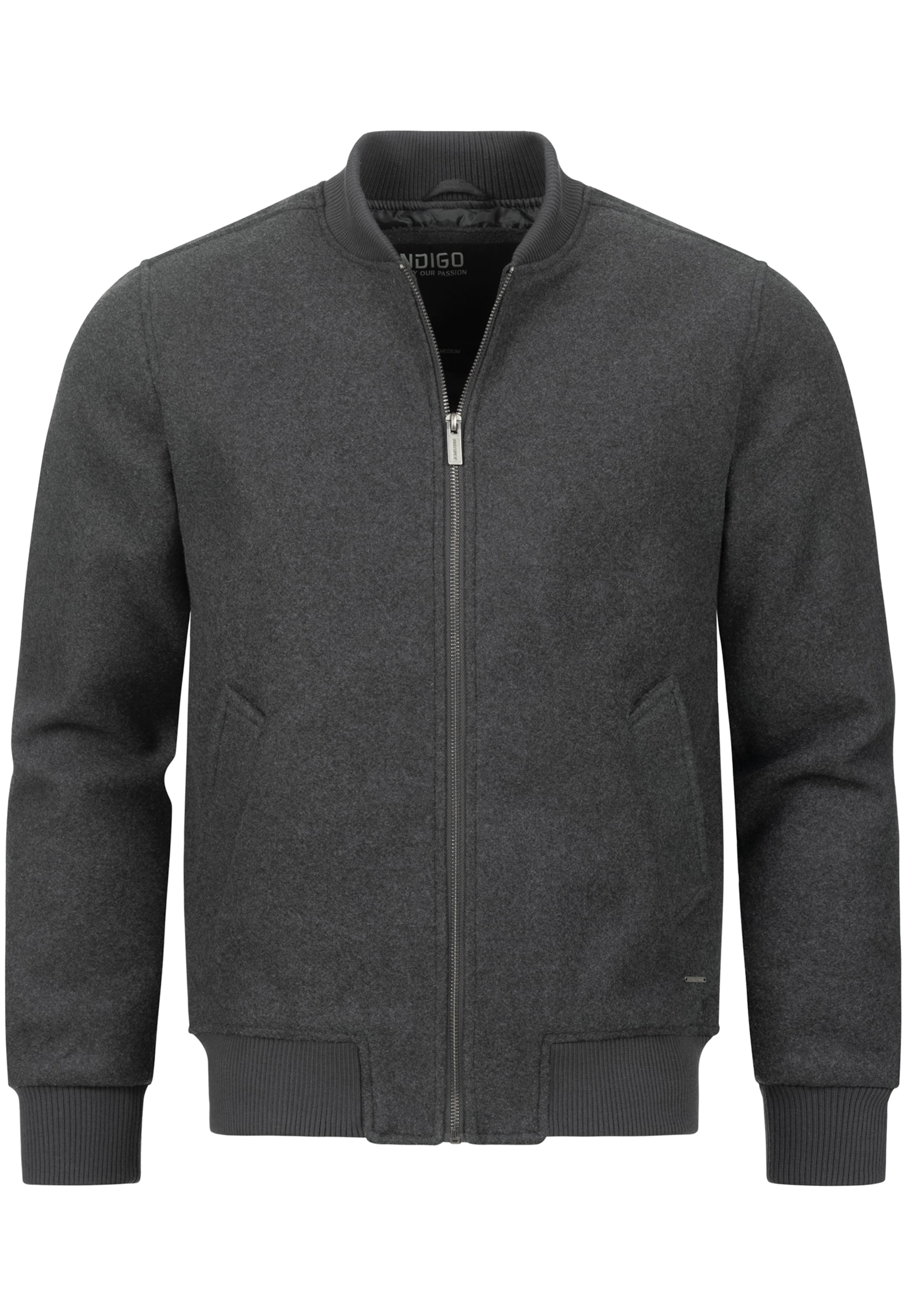 INDICODE JEANS Tussenjas 'ltonius' in Grijs: voorkant