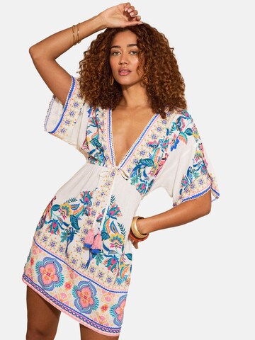 love & roses Beach dress in Beige: front