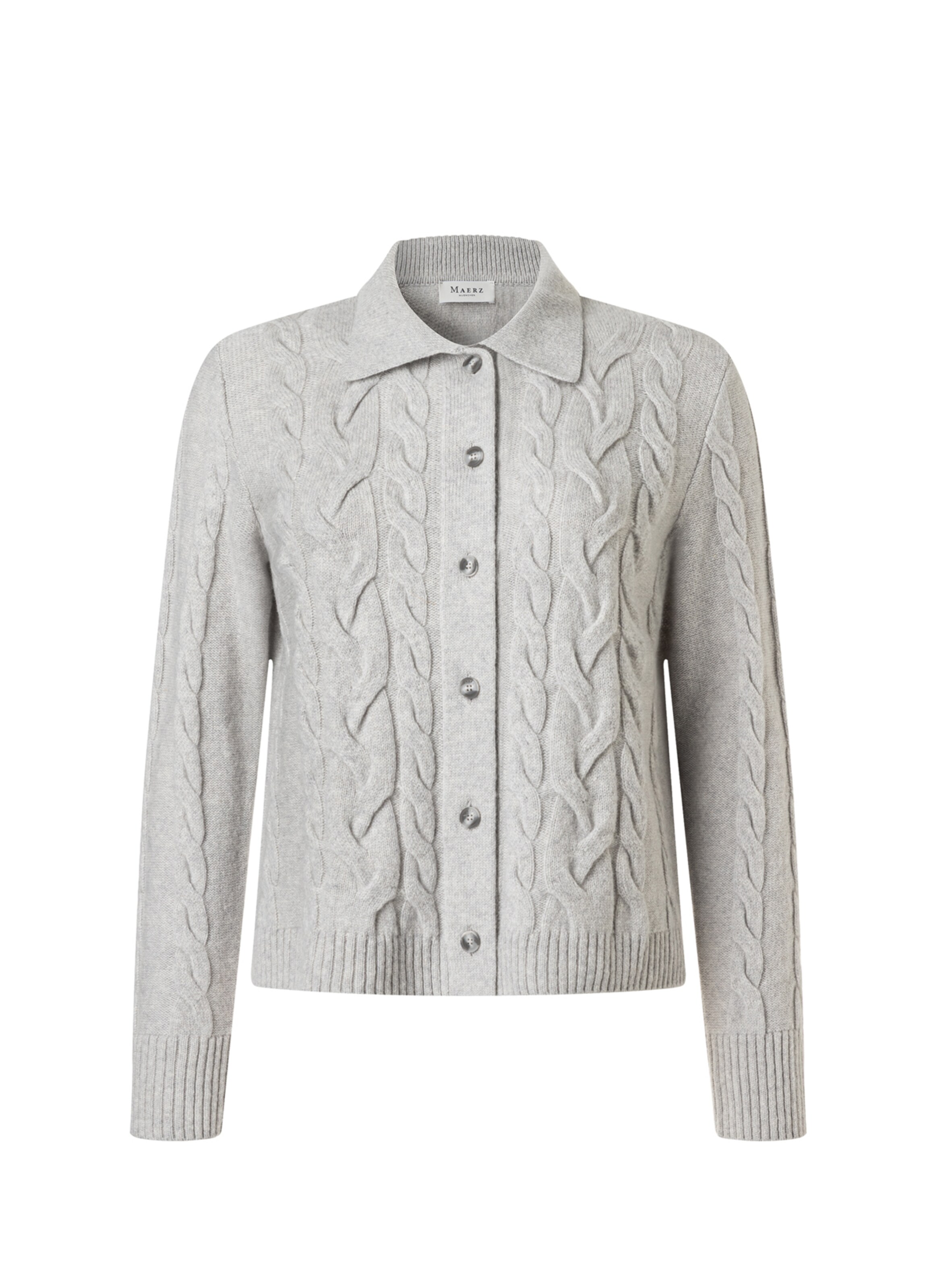 MAERZ Muenchen Strickjacke in Grau: Vorderseite