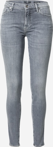 7 for all mankind Skinny Jeans 'SliIl' in Grey: front