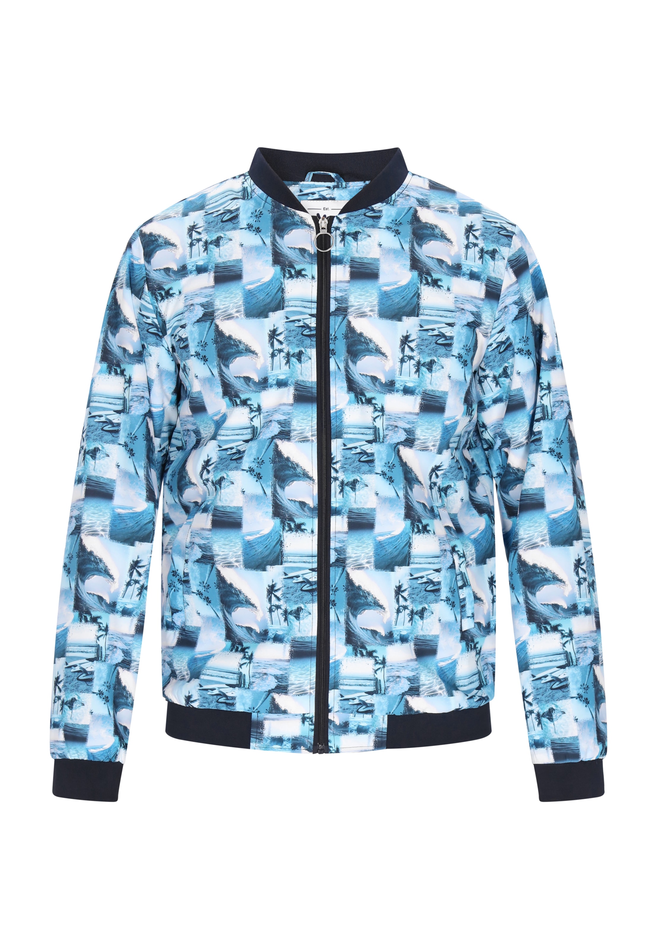 MO Демисезонная куртка в Синий: спереди