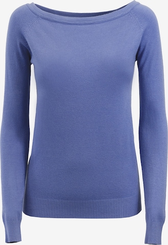 Influencer Pullover in Blau: predná strana