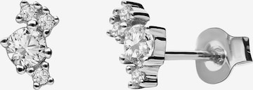 Lucardi Earrings in Silver: front