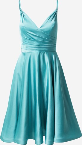 mascara Cocktail Dress in Blue: front