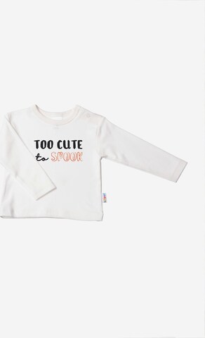 LILIPUT Langarmshirt mit 'Too Cute to Spook'-Print in Weiß: predná strana