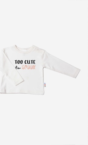 LILIPUT Langarmshirt mit 'Too Cute to Spook'-Print in Weiß: predná strana