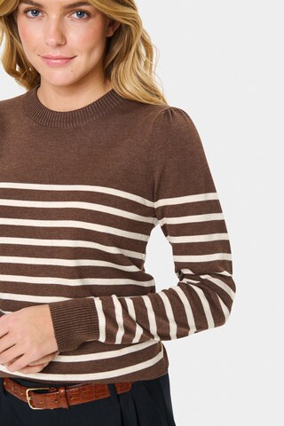 SAINT TROPEZ Sweater 'Mila' in Brown