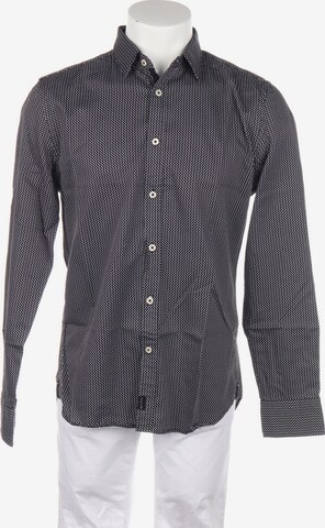 Marc O'Polo Freizeithemd / Shirt / Polohemd langarm S in Schwarz: predná strana