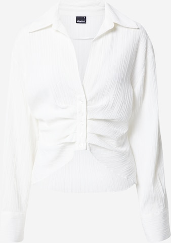 Camicia da donna 'Paulina' di Gina Tricot in bianco: frontale