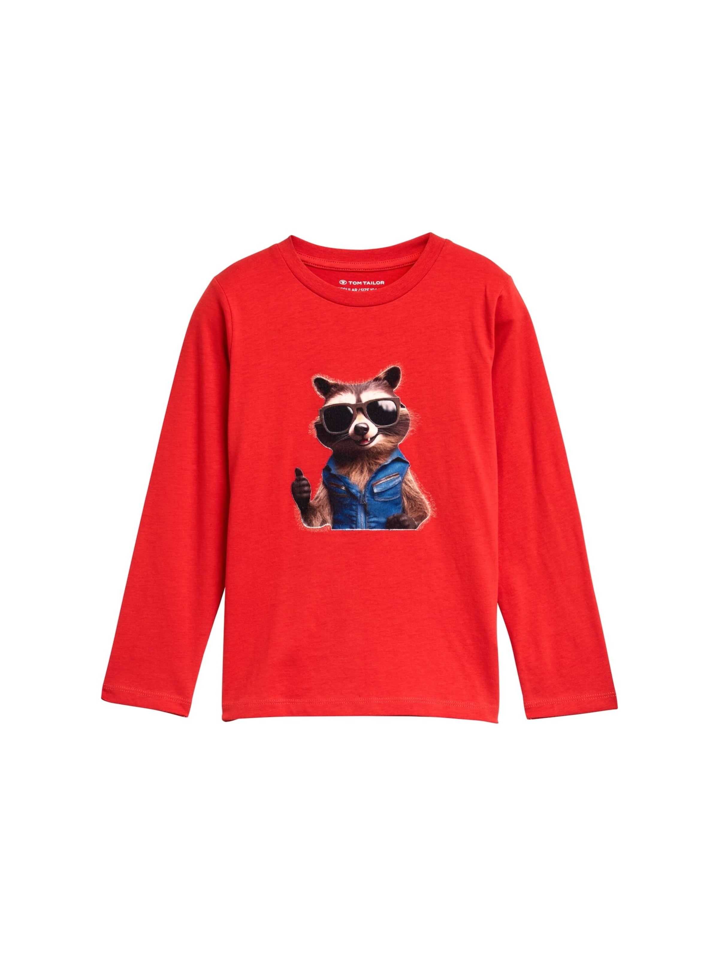 TOM TAILOR Shirt in Rood: voorkant