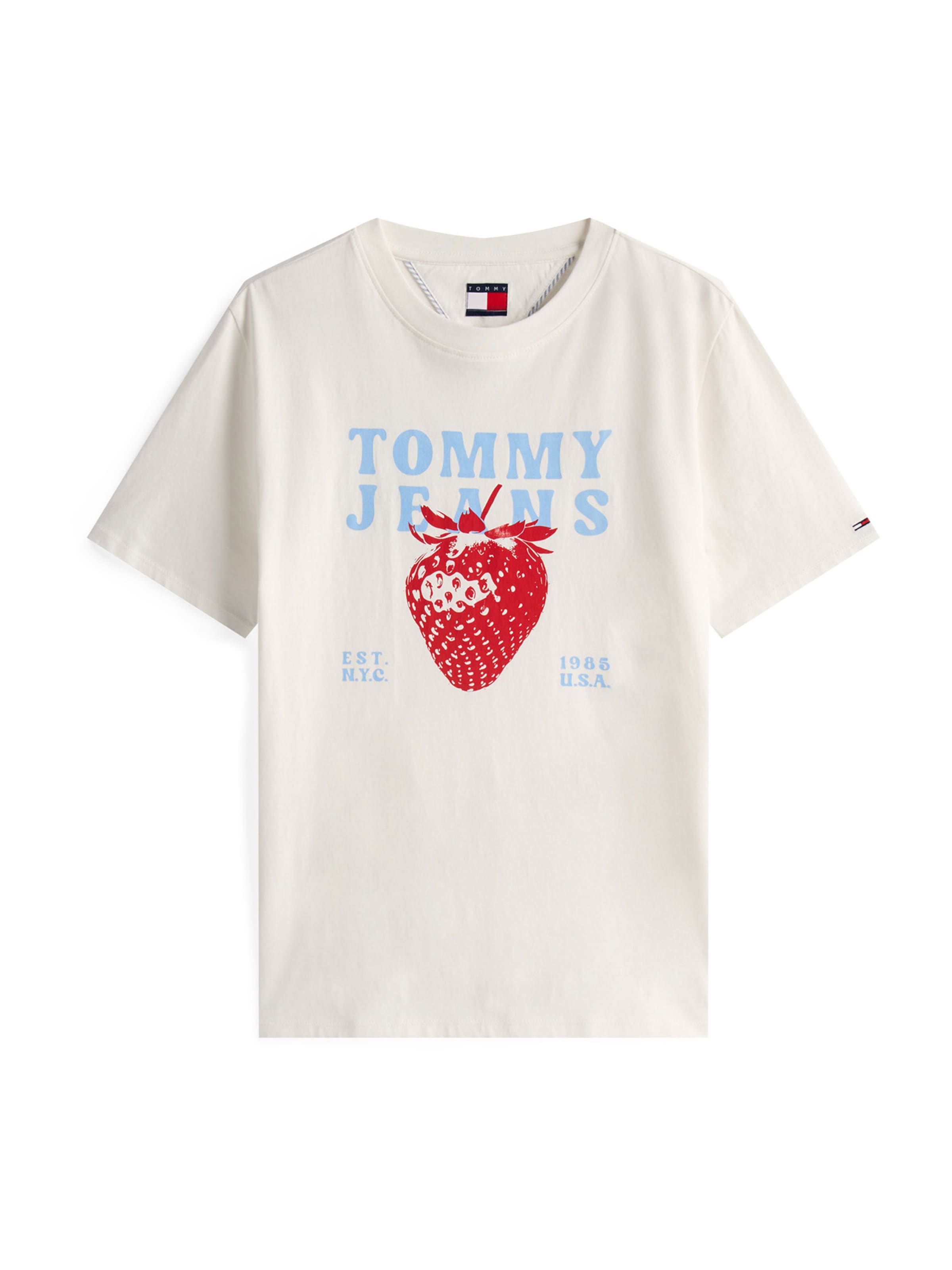 Tommy Jeans T-shirt i vit: framsida
