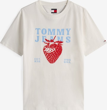 balta Tommy Jeans Marškinėliai: priekis