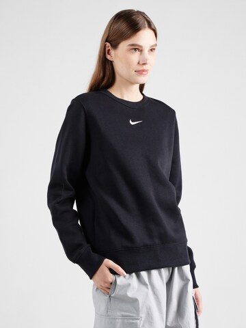 Nike Sportswear Sweatshirt 'Phoenix Fleece' in Black: front