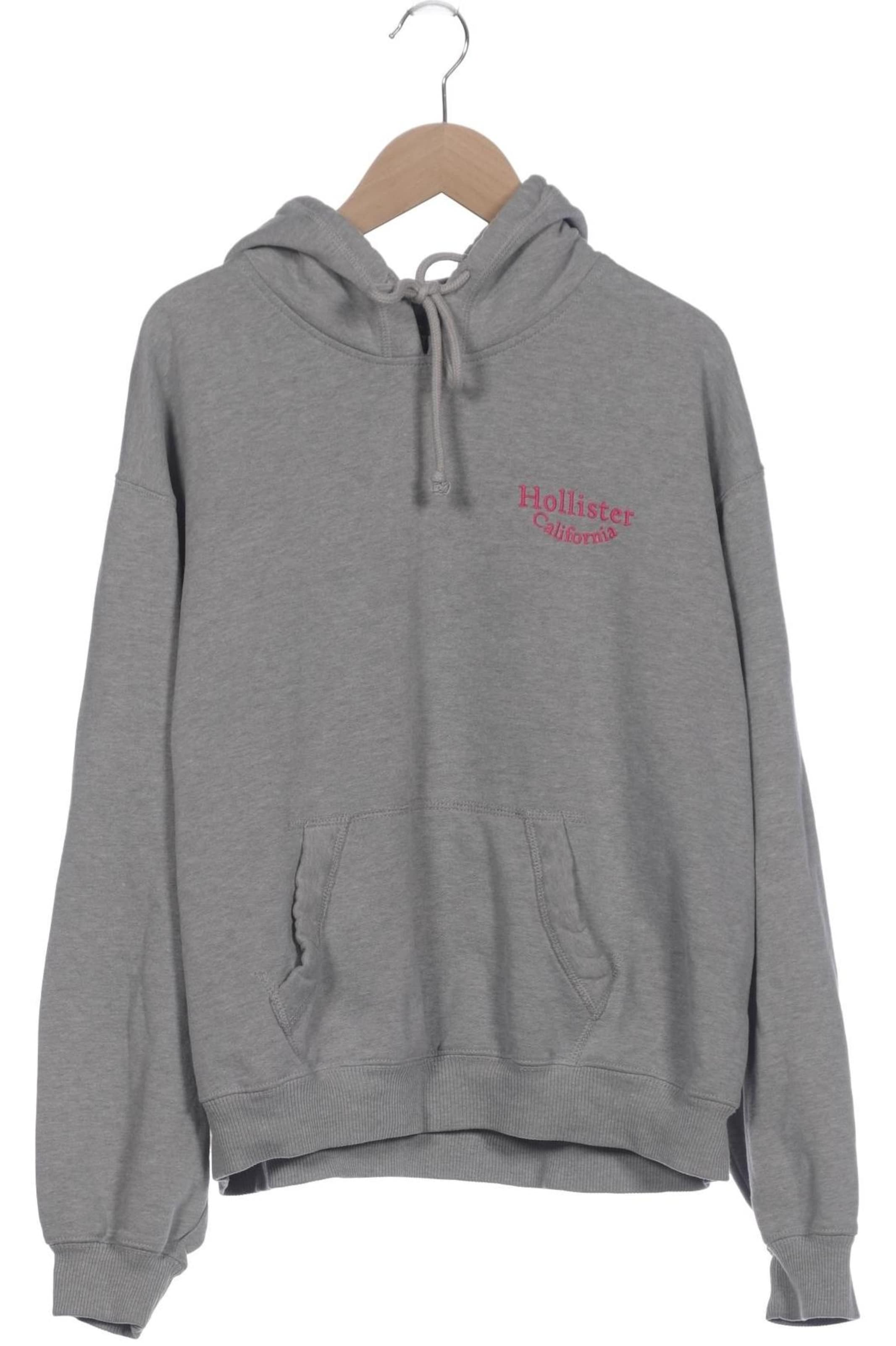 HOLLISTER Sweatshirt & Zip-Up Hoodie in L in Grey: front