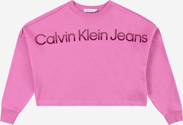 rozā Calvin Klein Jeans Sportisks džemperis 'HERO': no priekšpuses