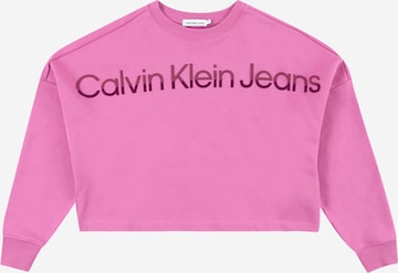 Calvin Klein Jeans Μπλούζα φούτερ 'HERO' σε ροζ: μπροστά