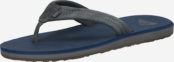 Tongs 'CARVER' QUIKSILVER en bleu : devant