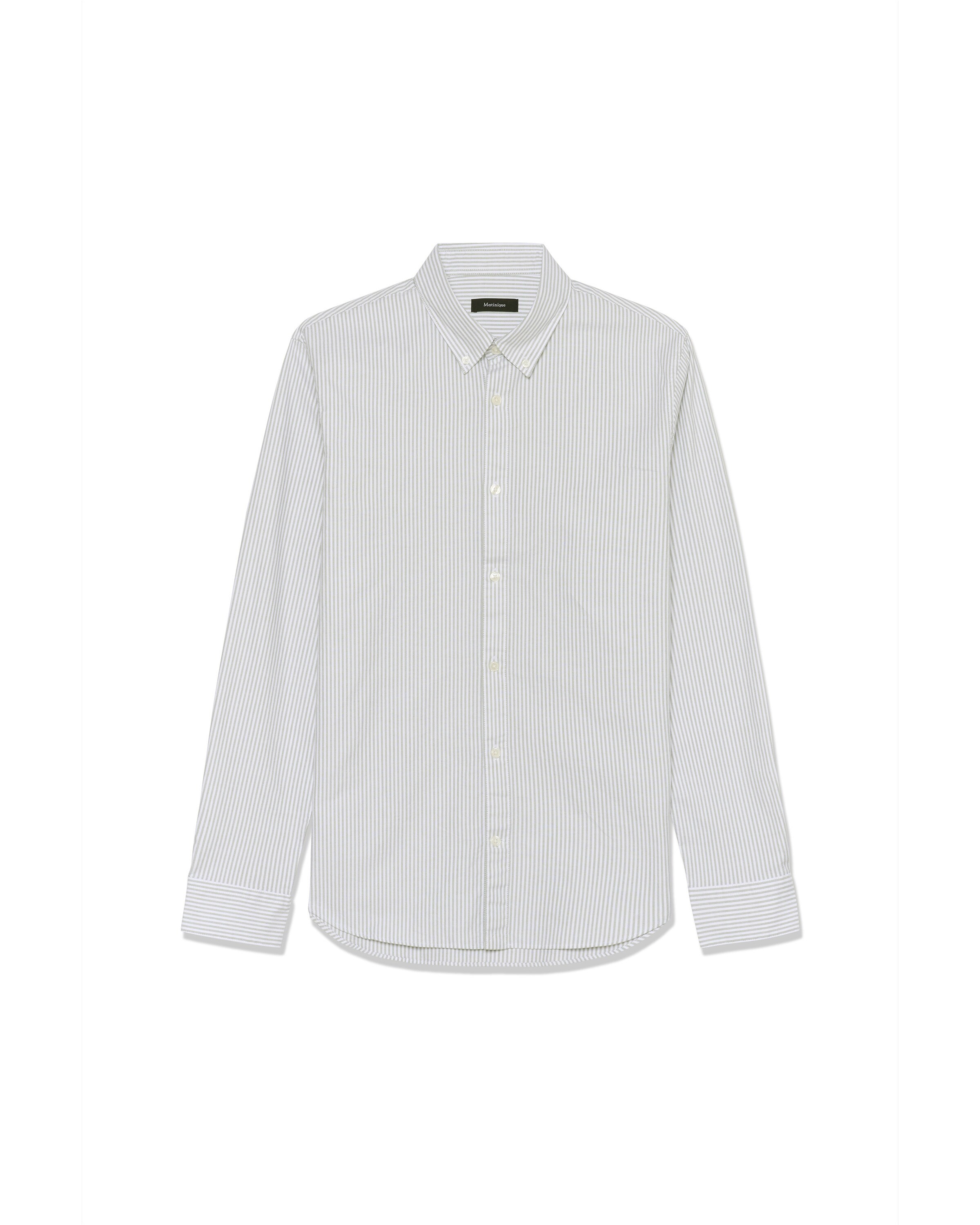 Coupe regular Chemise 'MATrostol' Matinique en gris : devant