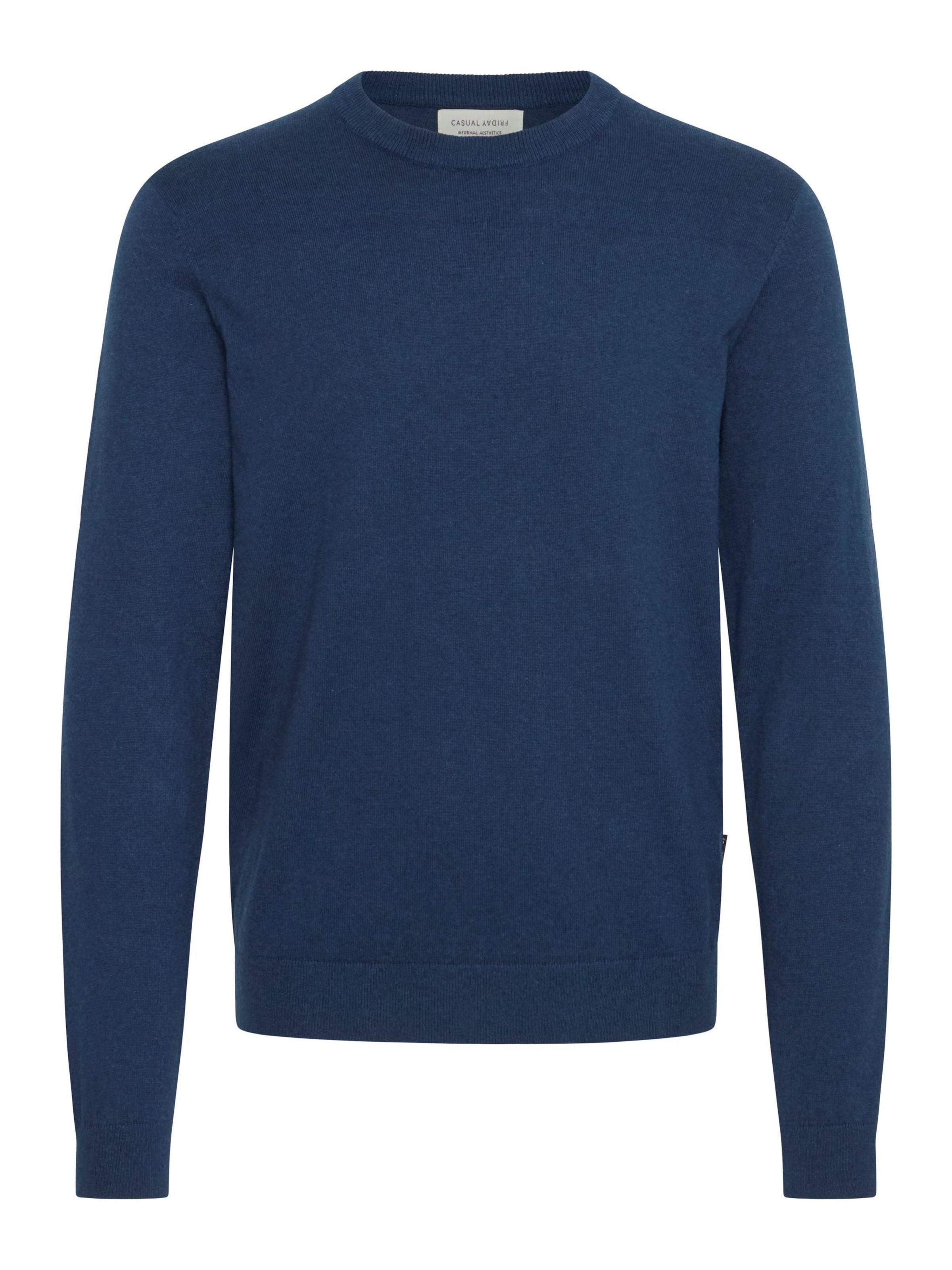 Casual Friday - Pullover ' CFHALFDAN ' em azul: frente