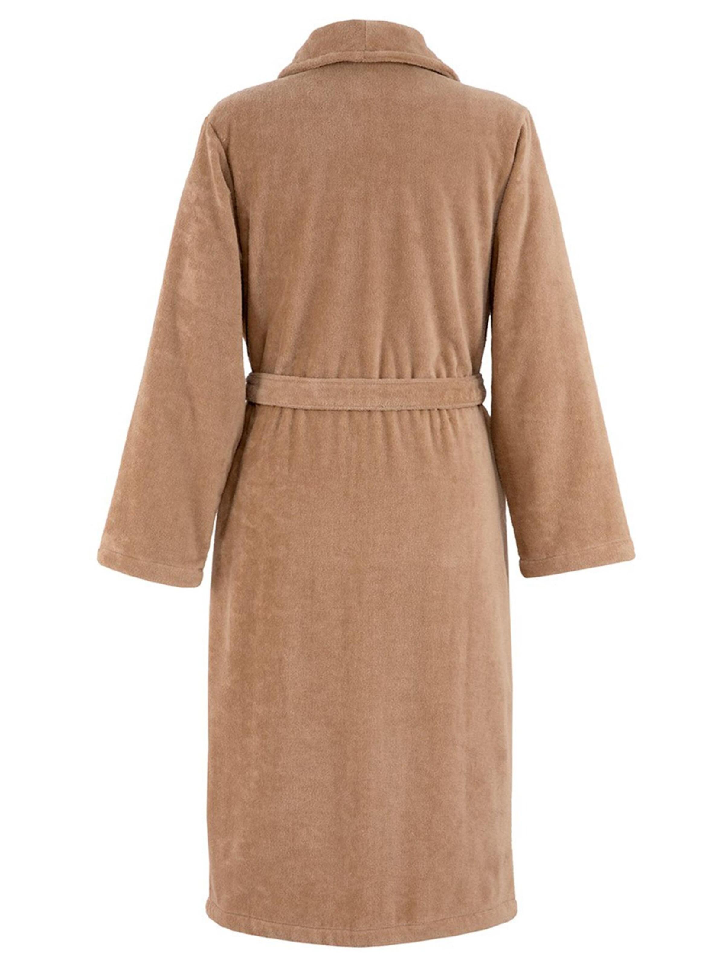 LACOSTE Long Bathrobe 'LRENE' in Brown