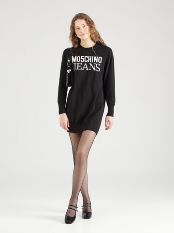 Moschino Jeans Knitted dress in Black: front