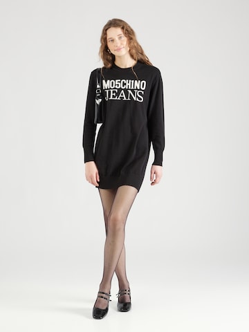 Moschino Jeans - Vestido de malha em preto: frente