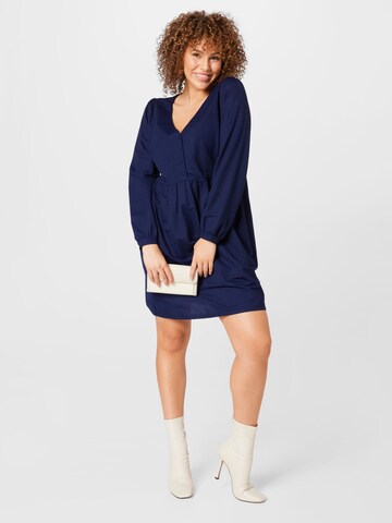 ABOUT YOU Curvy Shirt dress 'Elva' in Blue