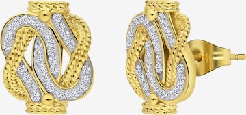 Lucardi Earrings 'Dagi Knoten' in Gold: front