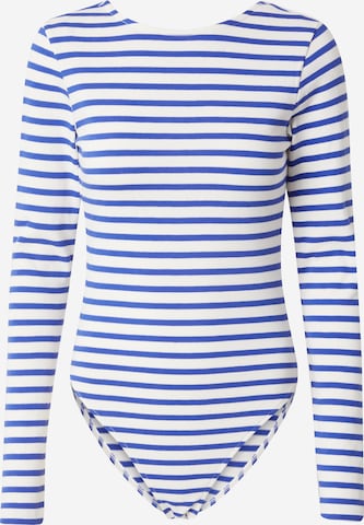 PIECES T-shirtbody 'PCMIRAL' i blå: framsida