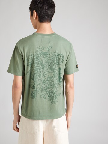 Superdry & Co Shirt 'Tokyo Narrative' in Green: front