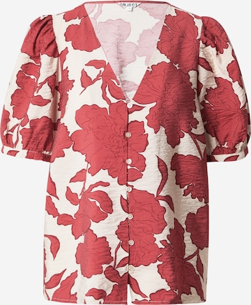 OBJECT Blouse 'OBJJacira' in Red: front