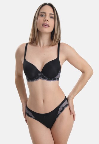 sassa Bra 'WINTER TIME' in Black: front