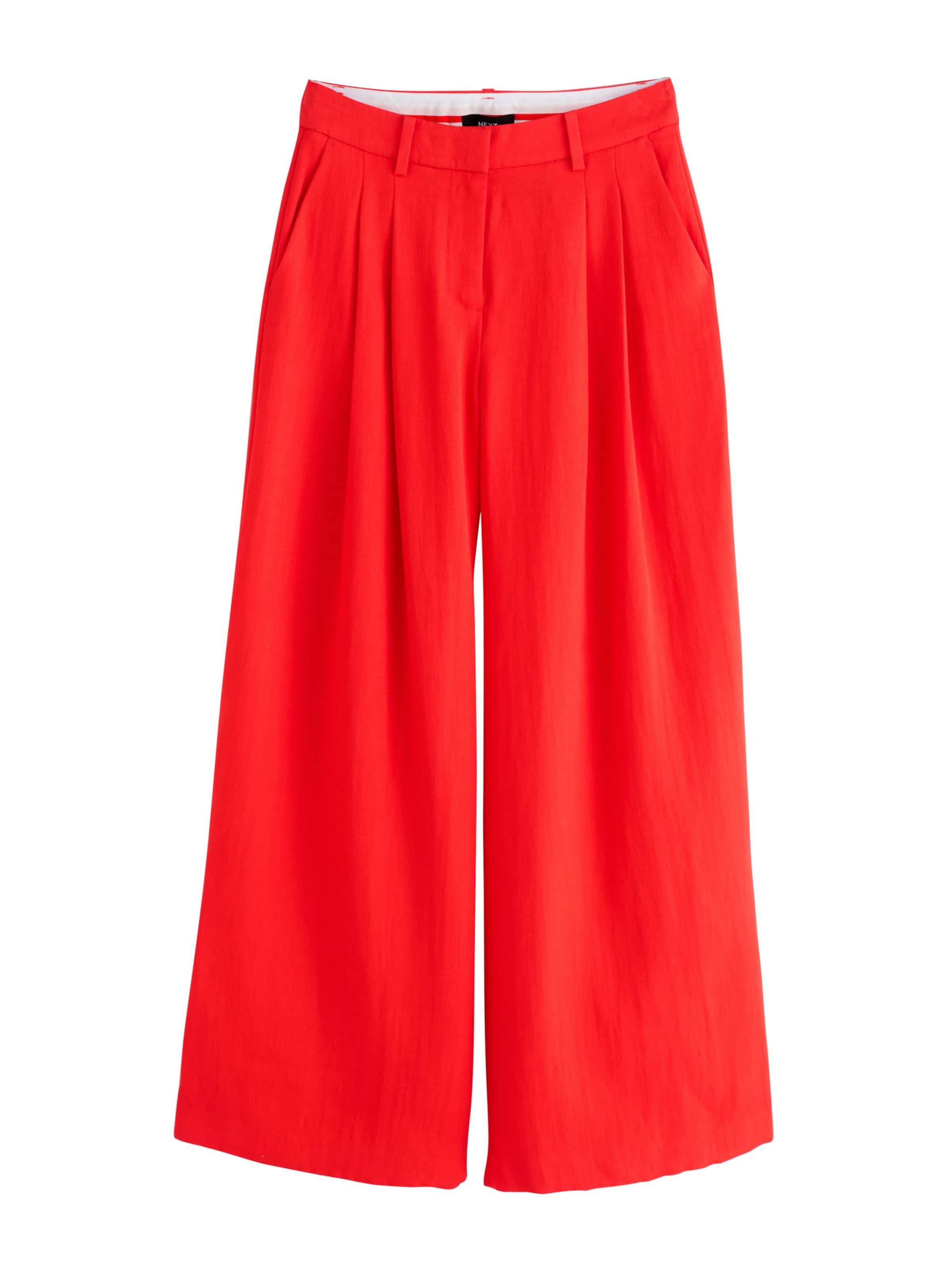 Wide Leg Pantalon à pince Next en rouge : devant