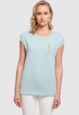 T-shirt 'Spring - Tulip Flower' Merchcode en bleu : devant