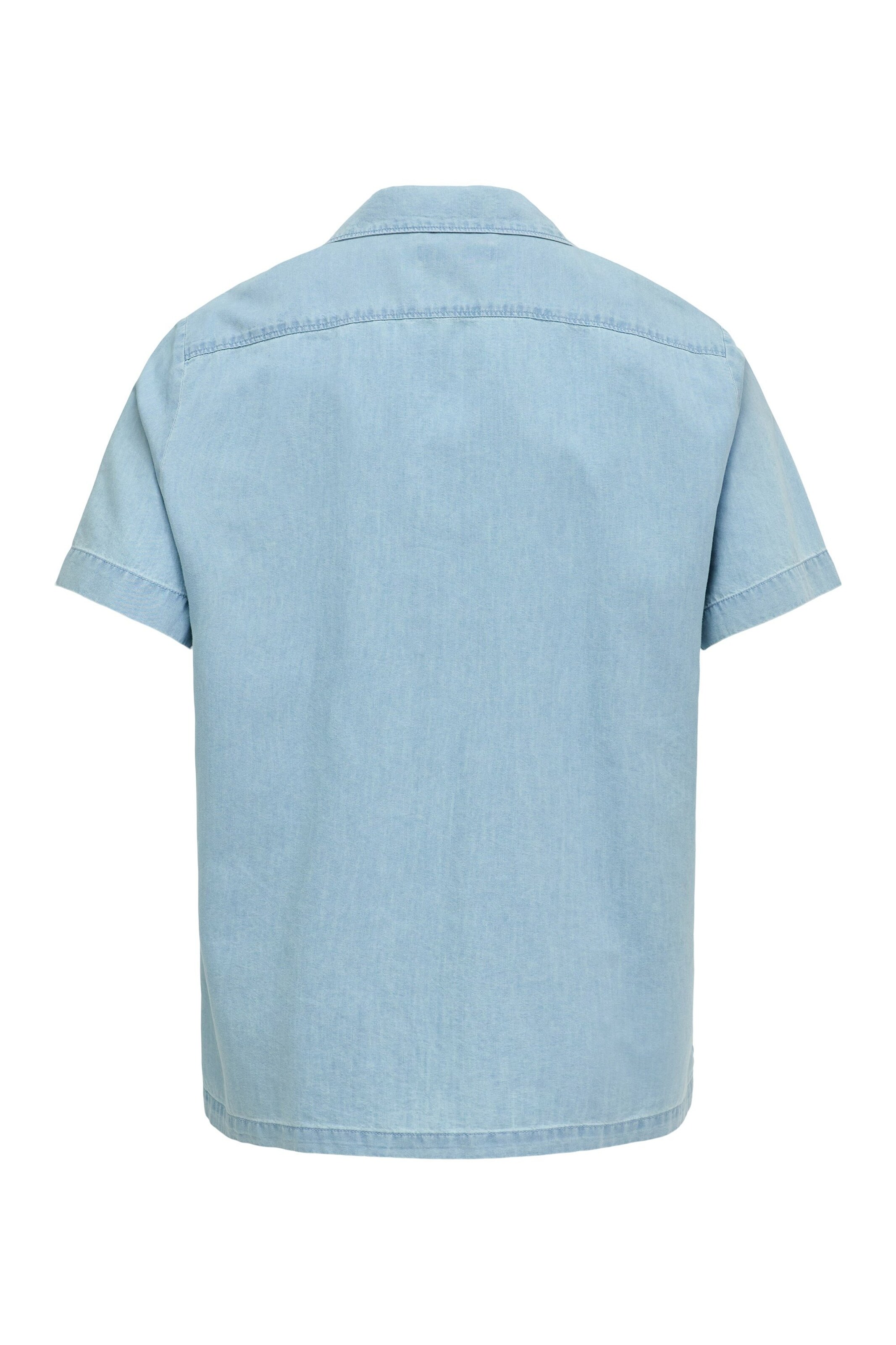Salsa Jeans Regular fit Overhemd in Blauw