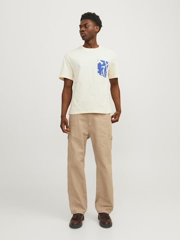 JACK & JONES Shirt 'Marbella' in Beige