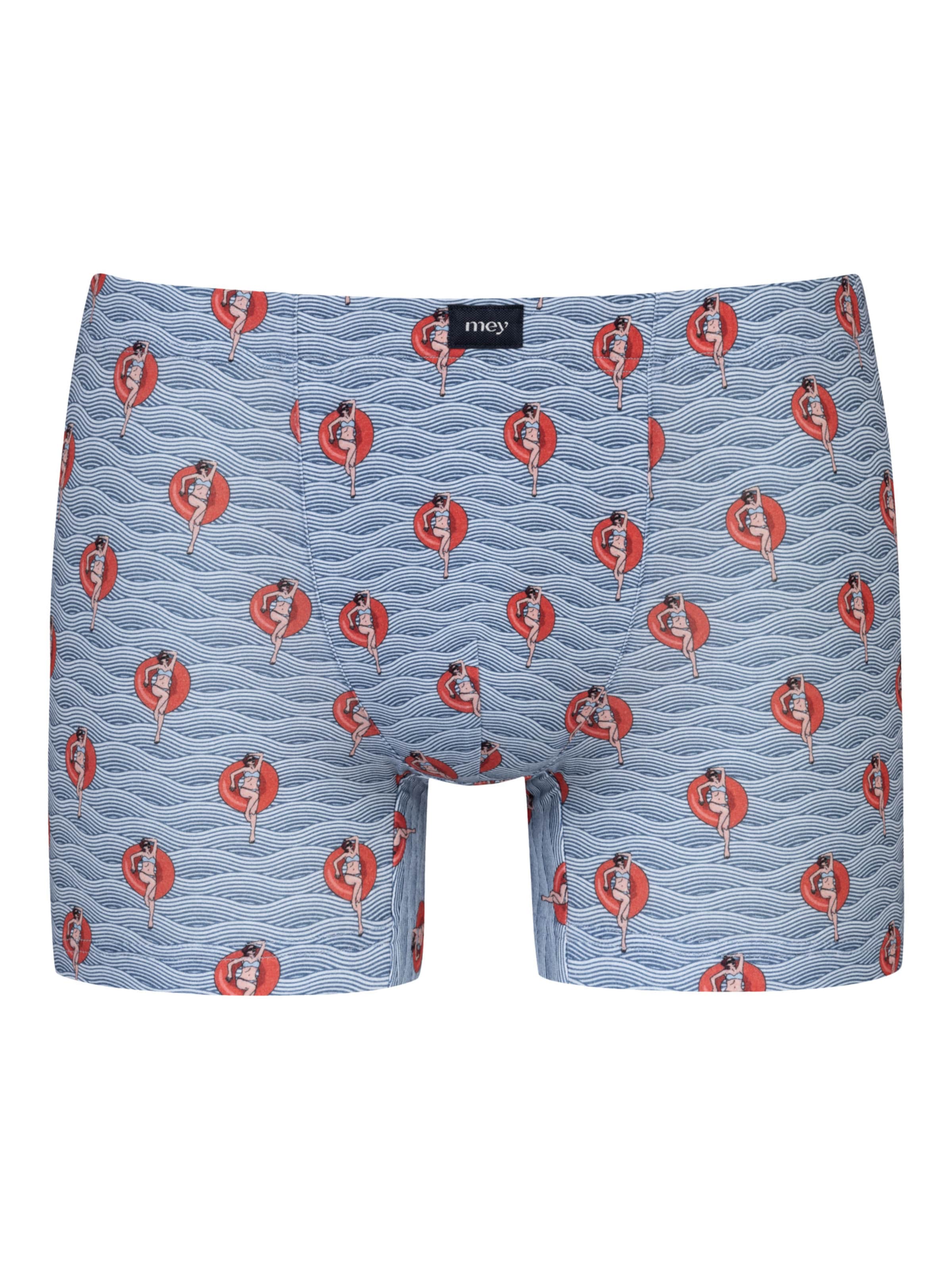 Mey Boxershorts in de kleur Blauw / Rood / Zwart, Productweergave