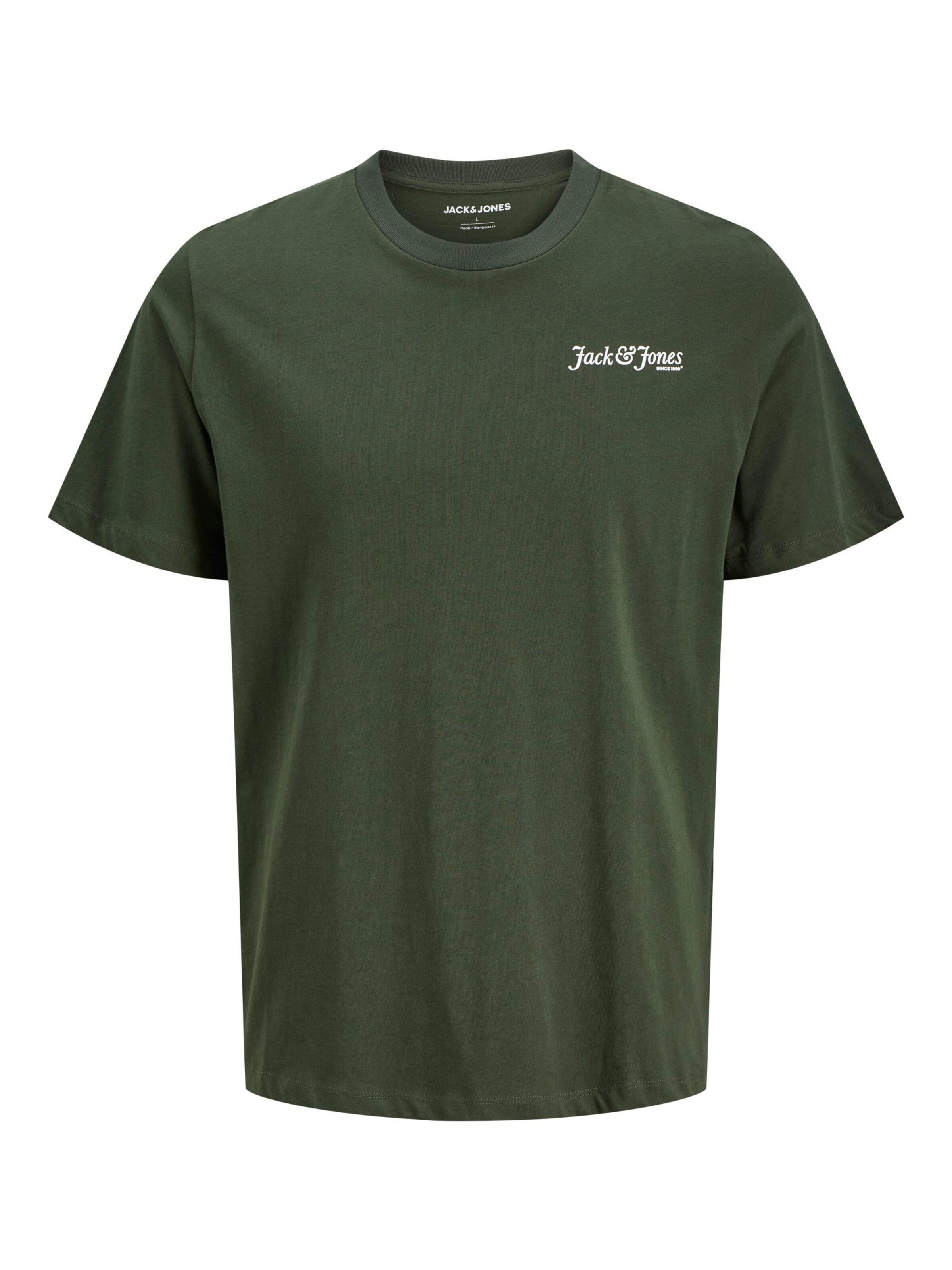 Jack & Jones Plus Shirt in Groen: voorkant