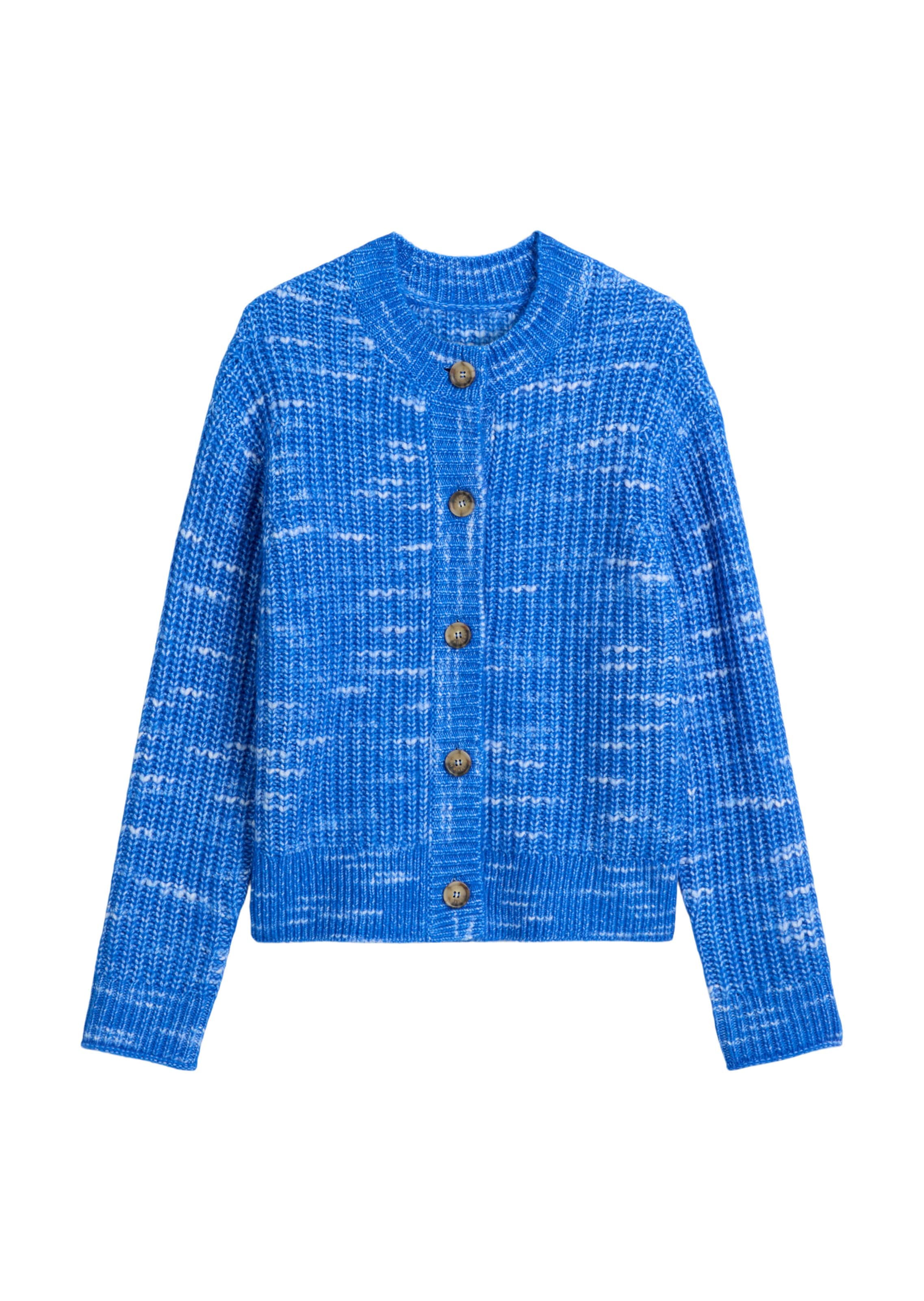 Marc O'Polo DENIM Strickjacke in royalblau / weiß, Produktansicht