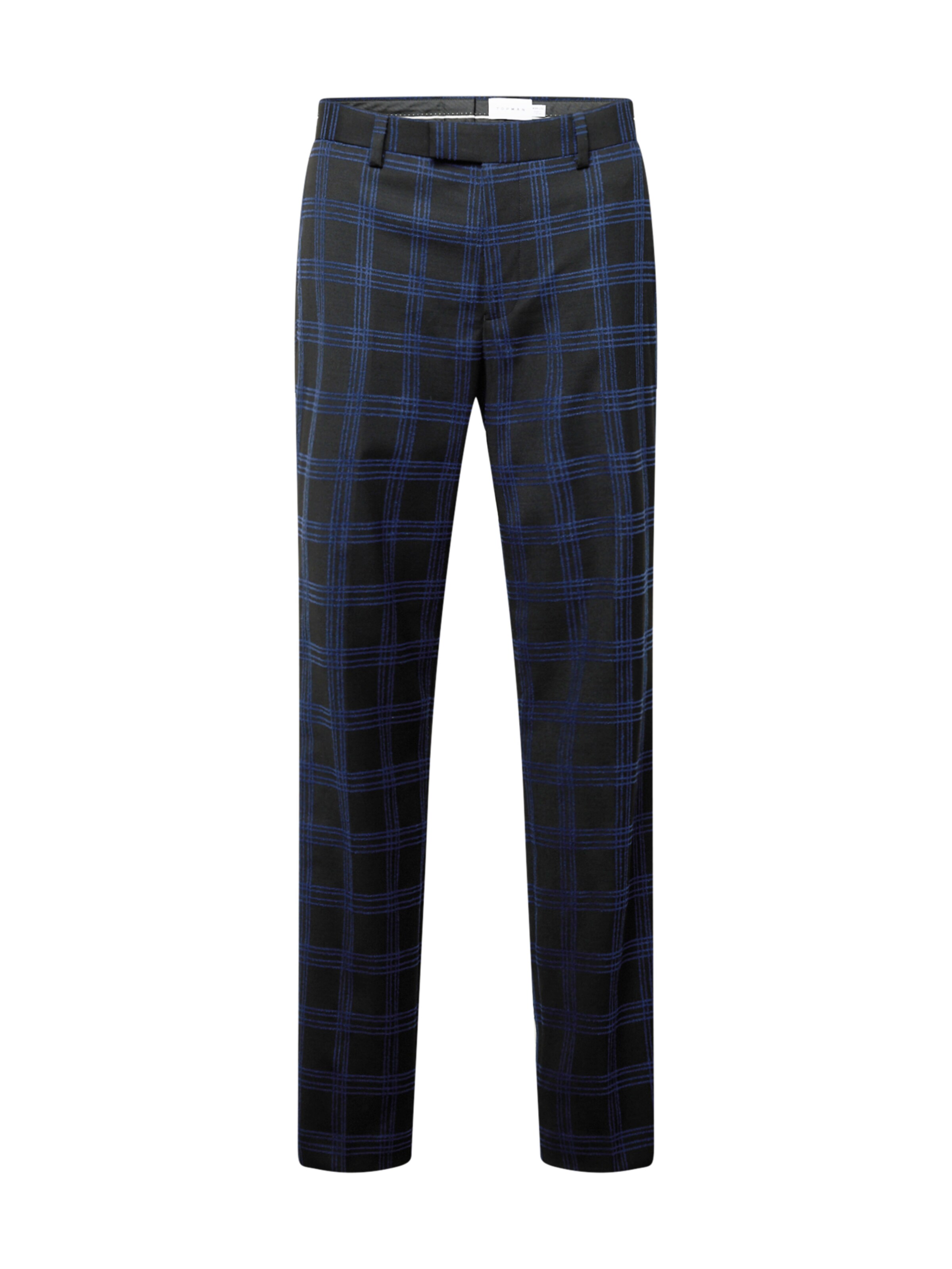 TOPMAN Regularen Hlače | modra barva: sprednja stran